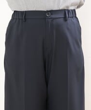 OLLGS43090 eur3(エウルキューブ) 【大きいサイズ/接触冷感】洗えるセンタープレスワイドパンツ ネイビー(57)