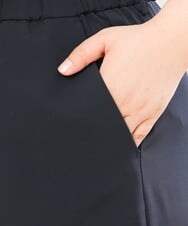 OLLGS43090 eur3(エウルキューブ) 【大きいサイズ/接触冷感】洗えるセンタープレスワイドパンツ ネイビー(57)