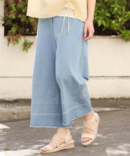 OLLGS44090 eur3(エウルキューブ) 【大きいサイズ】ストレッチワイドデニム ブルー(55)