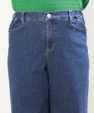 OLLGS44090 eur3(エウルキューブ) 【大きいサイズ】ストレッチワイドデニム ネイビー(57)