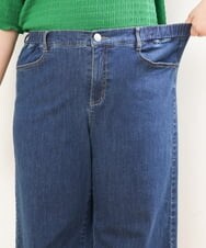 OLLGS44090 eur3(エウルキューブ) 【大きいサイズ】ストレッチワイドデニム ネイビー(57)