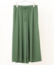 OLLGS48080 eur3(エウルキューブ) 【大きいサイズ/セットアップ対応】ジャージーワイドパンツ カーキ(36)