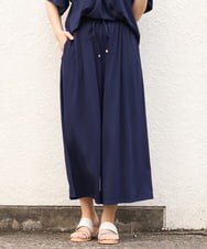 OLLGS48080 eur3(エウルキューブ) 【大きいサイズ/セットアップ対応】ジャージーワイドパンツ ネイビー(57)