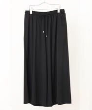 OLLGS48080 eur3(エウルキューブ) 【大きいサイズ/セットアップ対応】ジャージーワイドパンツ ブラック(94)