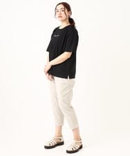OLLGV10089 eur3(エウルキューブ) 【シリーズ累計販売1万5千枚！】【大きいサイズ/接触冷感】さらさらストレッチカットレングステーパードパンツ ライトグレー(91)