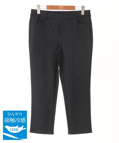 OLLGV18089 eur3 【大きいサイズ】サマーハイパーストレッチカットレングスパンツ