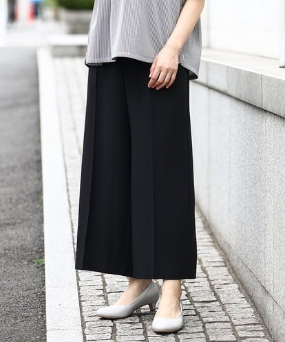 OLLGV25119 eur3 【大きいサイズ】センタープレスワイドパンツ