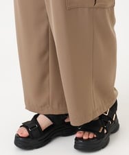 OLLHA31119 eur3(エウルキューブ) 【WEB先行販売】【大きいサイズ】カーゴパンツ モカ(84)