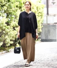 OLLHA31119 eur3(エウルキューブ) 【WEB先行販売】【大きいサイズ】カーゴパンツ モカ(84)