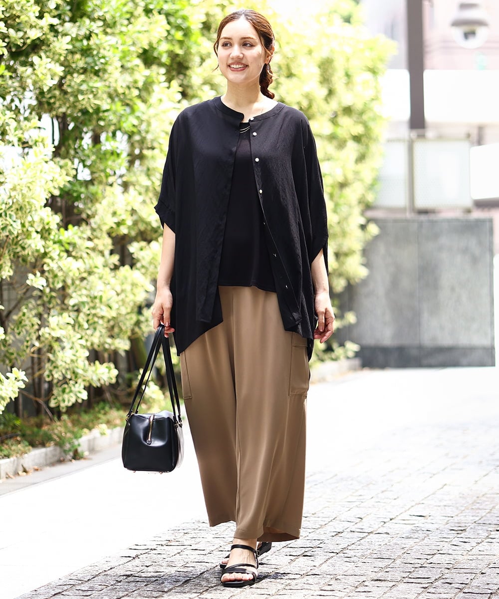 OLLHA31119 eur3(エウルキューブ) 【WEB先行販売】【大きいサイズ】カーゴパンツ モカ(84)