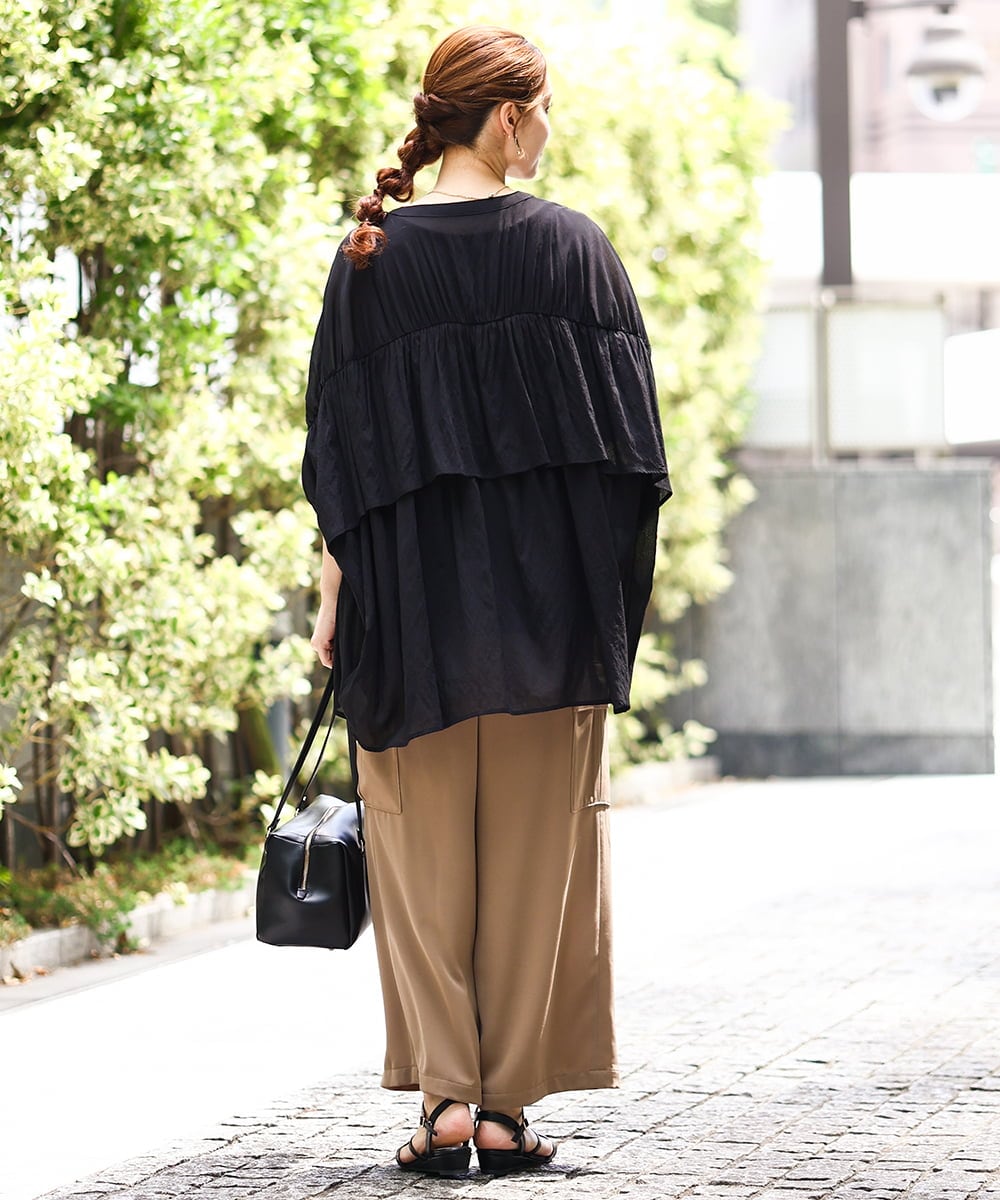 OLLHA31119 eur3(エウルキューブ) 【WEB先行販売】【大きいサイズ】カーゴパンツ モカ(84)