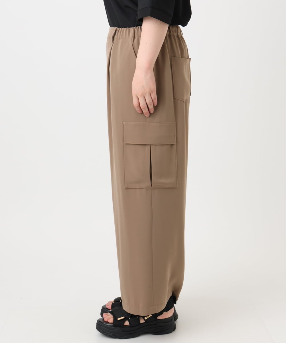 OLLHA31119 eur3(エウルキューブ) 【WEB先行販売】【大きいサイズ】カーゴパンツ モカ(84)