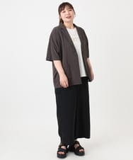 OLLHA31119 eur3(エウルキューブ) 【WEB先行販売】【大きいサイズ】カーゴパンツ ブラック(94)
