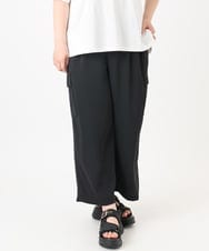 OLLHA31119 eur3(エウルキューブ) 【WEB先行販売】【大きいサイズ】カーゴパンツ ブラック(94)