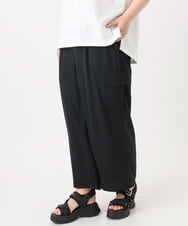 OLLHA31119 eur3(エウルキューブ) 【WEB先行販売】【大きいサイズ】カーゴパンツ ブラック(94)