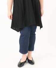 OLLHA33089 eur3(エウルキューブ) 【追加販売】【大きいサイズ/接触冷感】ストレッチデニムパンツ ネイビー(57)