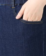 OLLHA36099 eur3(エウルキューブ) 【WEB先行販売】【大きいサイズ/接触冷感】ストレッチストレートデニム ネイビー(57)
