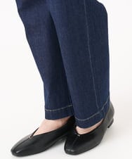 OLLHA36099 eur3(エウルキューブ) 【WEB先行販売】【大きいサイズ/接触冷感】ストレッチストレートデニム ネイビー(57)
