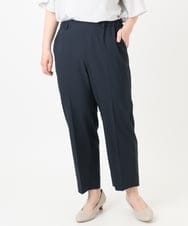 OLLHA39139 eur3(エウルキューブ) 【WEB先行販売】【大きいサイズ/11号サイズあり/セットアップ対応】接触冷感ストレッチストレートパンツ ネイビー(57)