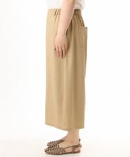 OLLHD30119 eur3(エウルキューブ) 【WEB先行販売】【大きいサイズ/接触冷感】クロップドワイドパンツ ベージュ