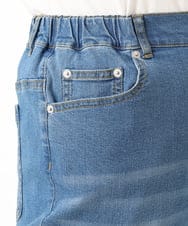 OLLHD31109 eur3(エウルキューブ) 【大きいサイズ/接触冷感】ストレートワイドデニムパンツ ライトブルー