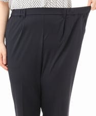 OLLHD32139 eur3(エウルキューブ) 【大きいサイズ/11号サイズあり/接触冷感】洗えるカノコセンタープレスパンツ ネイビー