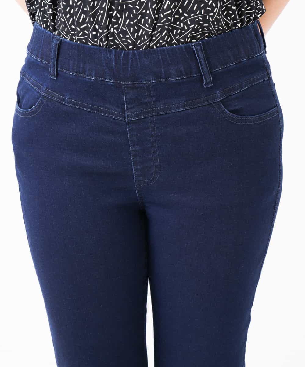 Eur3 エウルキューブ 大きいサイズ のびのびデニムレギンスパンツ イトキンオンラインストア