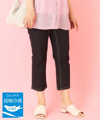 OLLHP35080 eur3 【大きいサイズ/接触冷感】ゆるフィットデニムパンツ