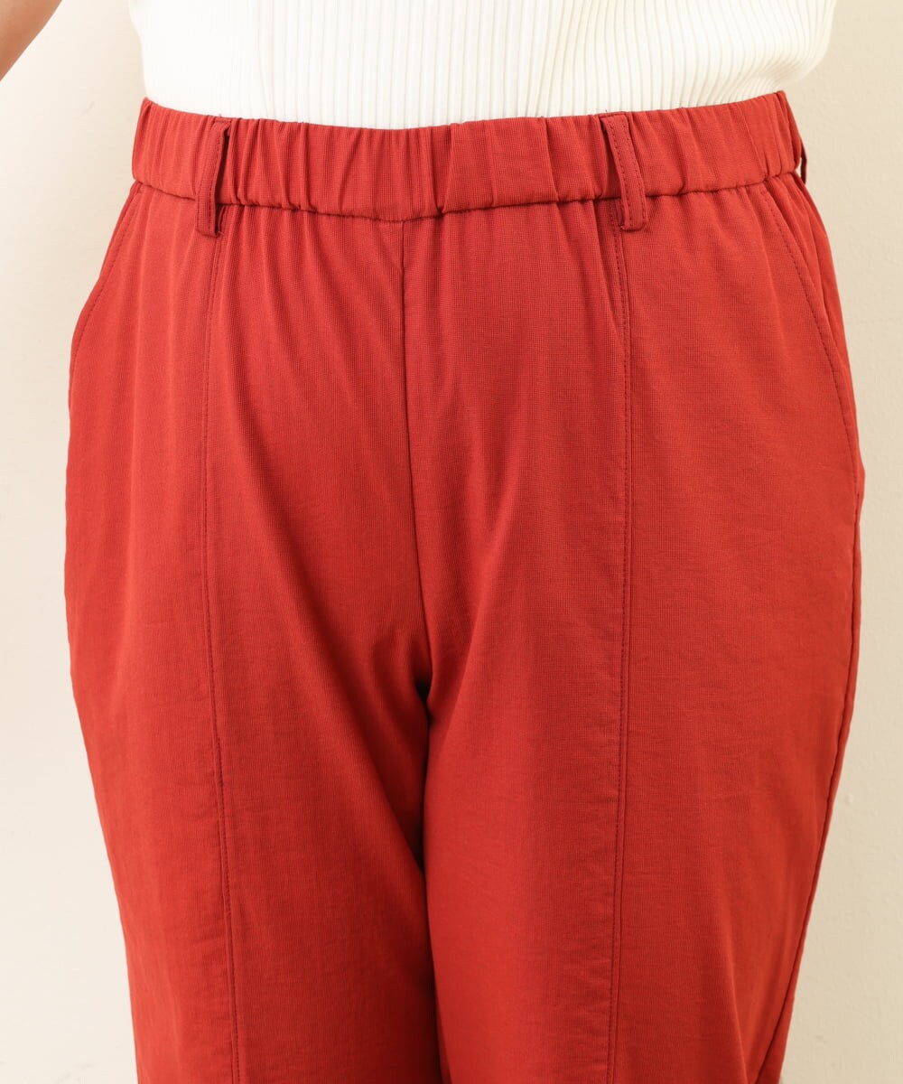 OLLHP36090 eur3(エウルキューブ) 【大きいサイズ】サイドスリットカラーパンツ レッド(05)