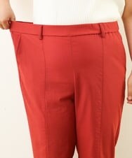 OLLHP36090 eur3(エウルキューブ) 【大きいサイズ】サイドスリットカラーパンツ レッド(05)