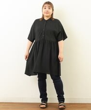 OLLHP39075 eur3(エウルキューブ) 【大きいサイズ】レギンスパンツデニム ネイビー(57)