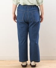 OLLHS39090 eur3(エウルキューブ) 【大きいサイズ】ワイドデニムパンツ ブルー(55)