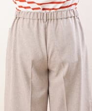 OLLHS40100 eur3(エウルキューブ) 【大きいサイズ】リネンライクキュロットパンツ ベージュ(82)
