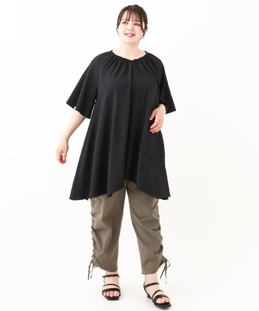 OLLHV30119 eur3(エウルキューブ) 【大きいサイズ】カーゴパンツ カーキ(36)