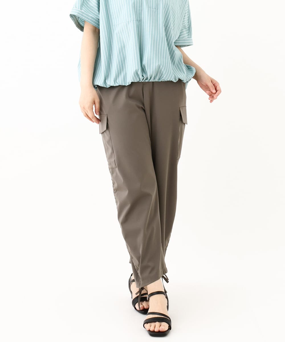 OLLHV30119 eur3(エウルキューブ) 【大きいサイズ】カーゴパンツ カーキ(36)