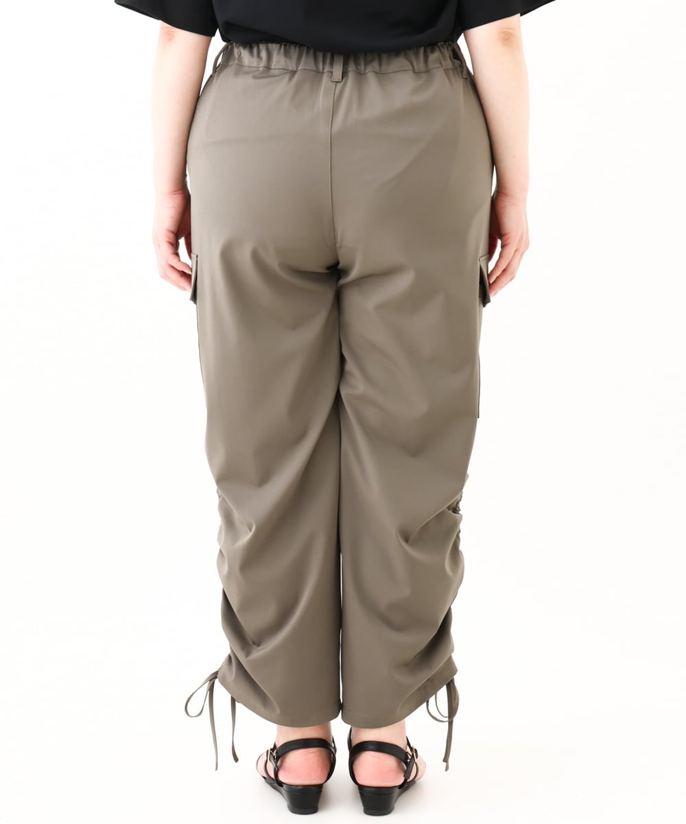 OLLHV30119 eur3(エウルキューブ) 【大きいサイズ】カーゴパンツ カーキ(36)
