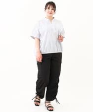 OLLHV30119 eur3(エウルキューブ) 【大きいサイズ】カーゴパンツ ブラック(94)