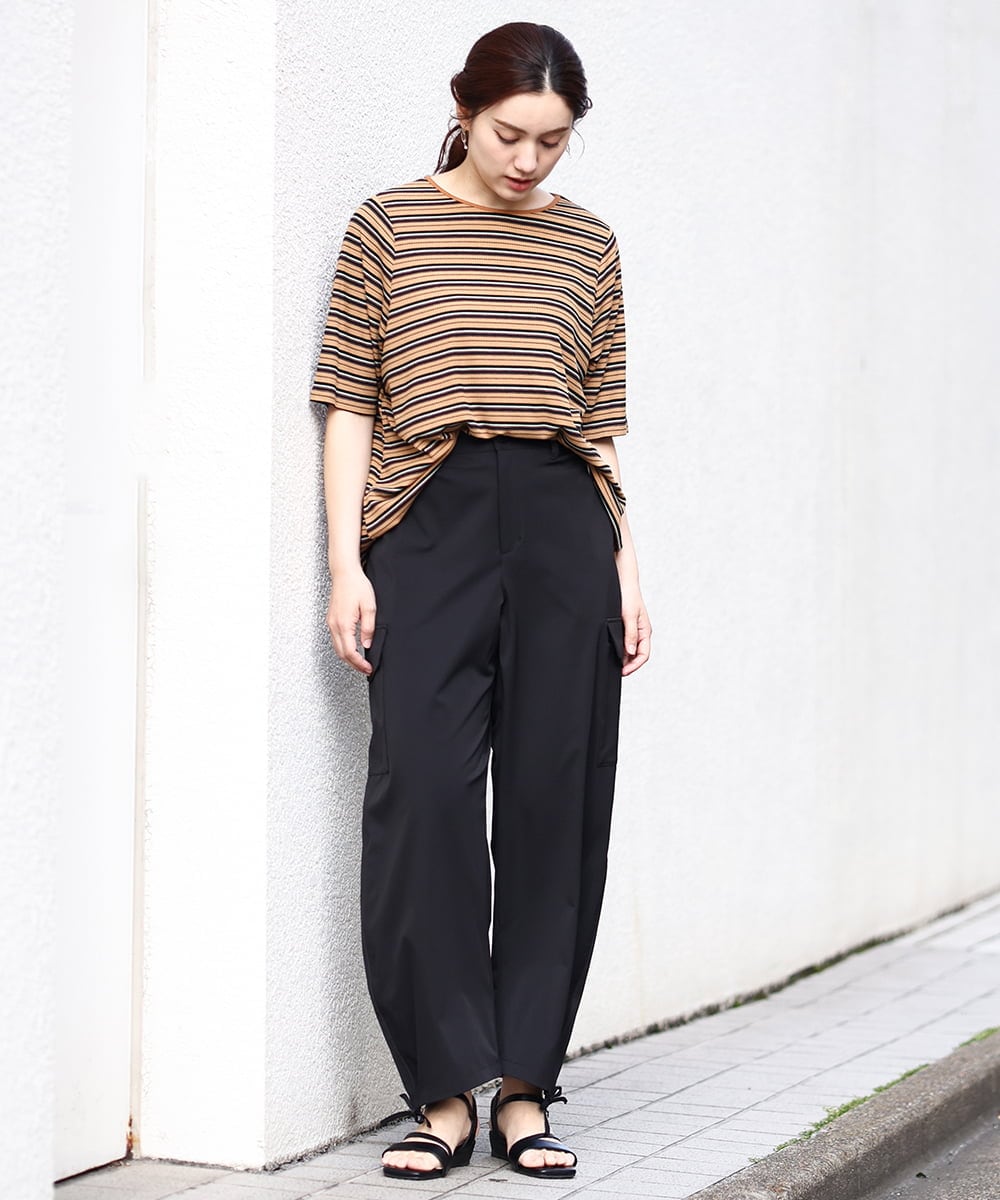 OLLHV30119 eur3(エウルキューブ) 【大きいサイズ】カーゴパンツ ブラック(94)