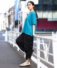 OLLHV30119 eur3(エウルキューブ) 【大きいサイズ】カーゴパンツ ブラック(94)