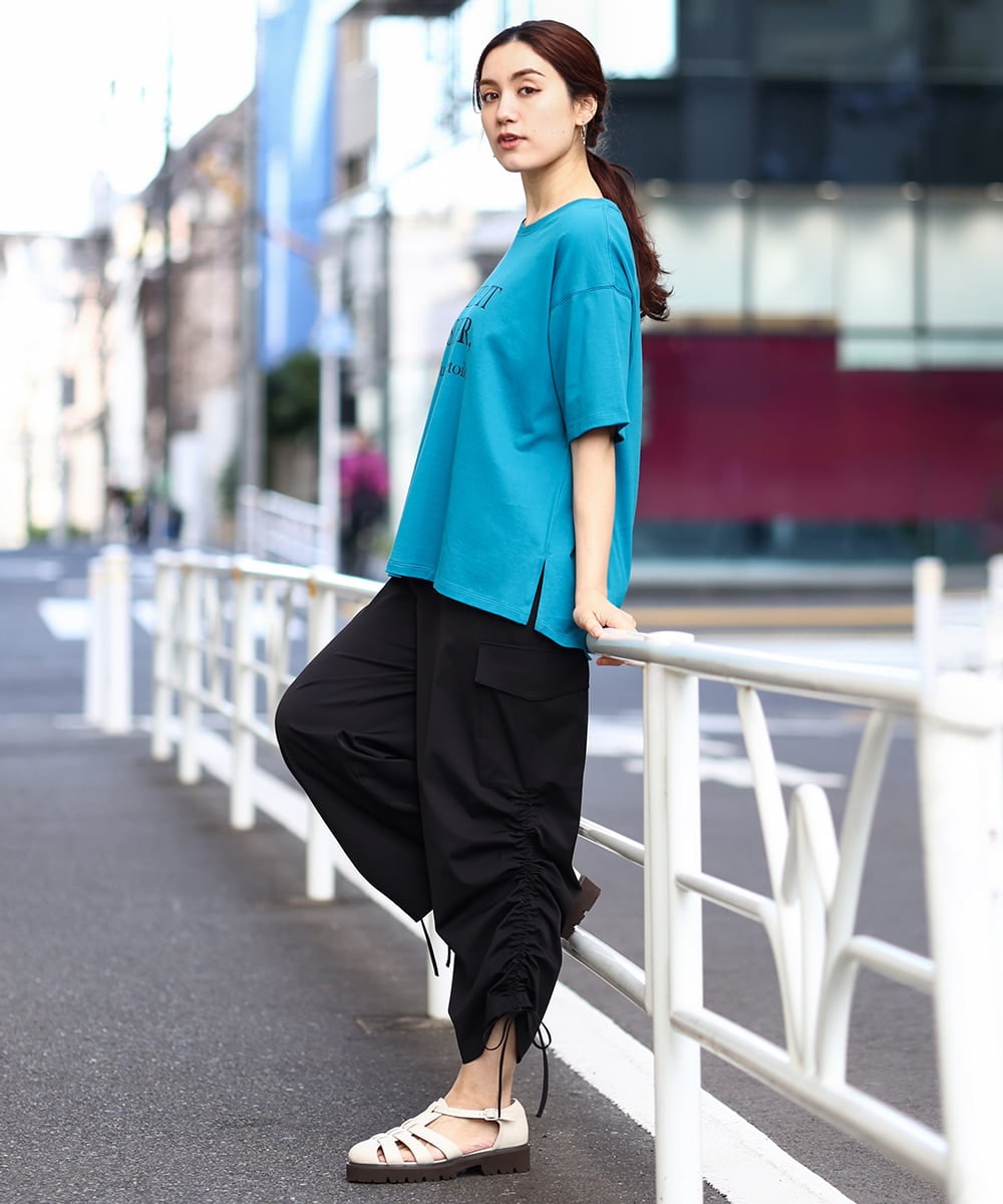 OLLHV30119 eur3(エウルキューブ) 【大きいサイズ】カーゴパンツ ブラック(94)