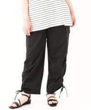 OLLHV30119 eur3(エウルキューブ) 【大きいサイズ】カーゴパンツ ブラック(94)