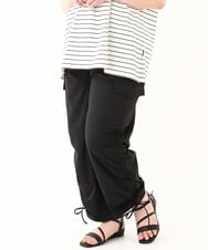 OLLHV30119 eur3(エウルキューブ) 【大きいサイズ】カーゴパンツ ブラック(94)
