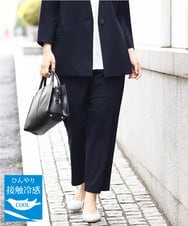 OLLHV32139 eur3(エウルキューブ) 【大きいサイズ/セットアップ対応】接触冷感カノコパンツ ネイビー(57)
