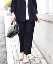OLLHV32139 eur3(エウルキューブ) 【大きいサイズ/セットアップ対応】接触冷感カノコパンツ ネイビー(57)