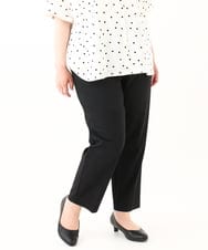 OLLHV32139 eur3(エウルキューブ) 【大きいサイズ/セットアップ対応】接触冷感カノコパンツ ブラック(94)