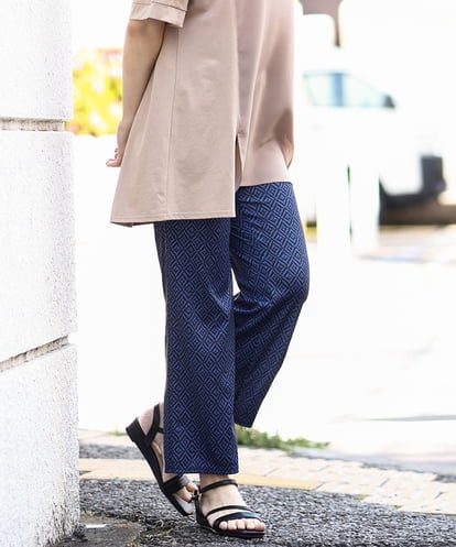 OLLHV33119 eur3 【大きいサイズ】ジャージープリントパンツ
