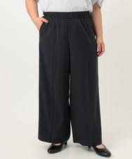 OLLIA18119 eur3(エウルキューブ) 【WEB先行販売】【大きいサイズ/接触冷感】カノコセンタープレスパンツ ネイビー(57)