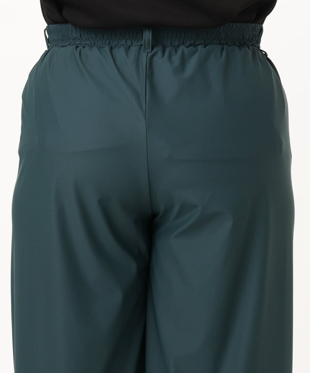 OLLIA38099 eur3(エウルキューブ) 【大きいサイズ/接触冷感】ナイロンストレッチワイドパンツ グリーン(35)