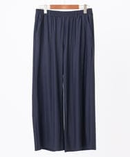 OLLIA38099 eur3(エウルキューブ) 【大きいサイズ/接触冷感】ナイロンストレッチワイドパンツ ネイビー(57)
