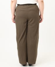 OLLIA44129 eur3(エウルキューブ) 【大きいサイズ/接触冷感】カノコワイドパンツ カーキ(36)